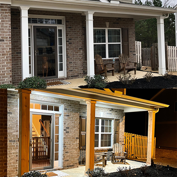 before and after a painting job by paint ops Georgia painting company
